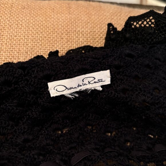 OSCAR DE LA RENTA CROCHET SWEATER - Picture 7 of 7